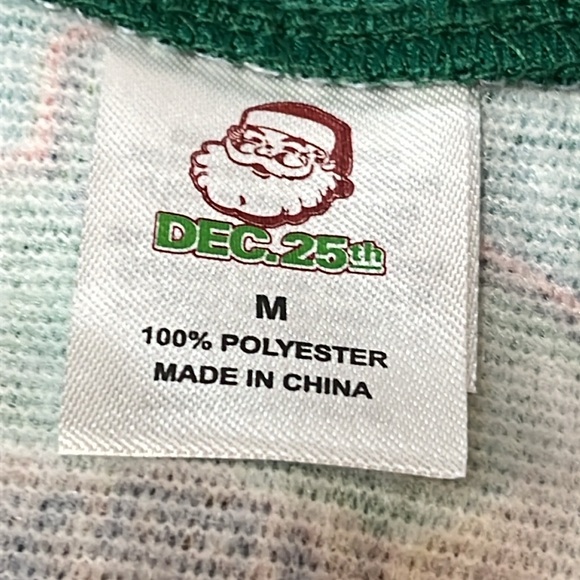 CAT Christmas full body suit Cheer FUNNY Light Up 1 Piece Sleep Suit mens NEW M - Picture 3 of 16